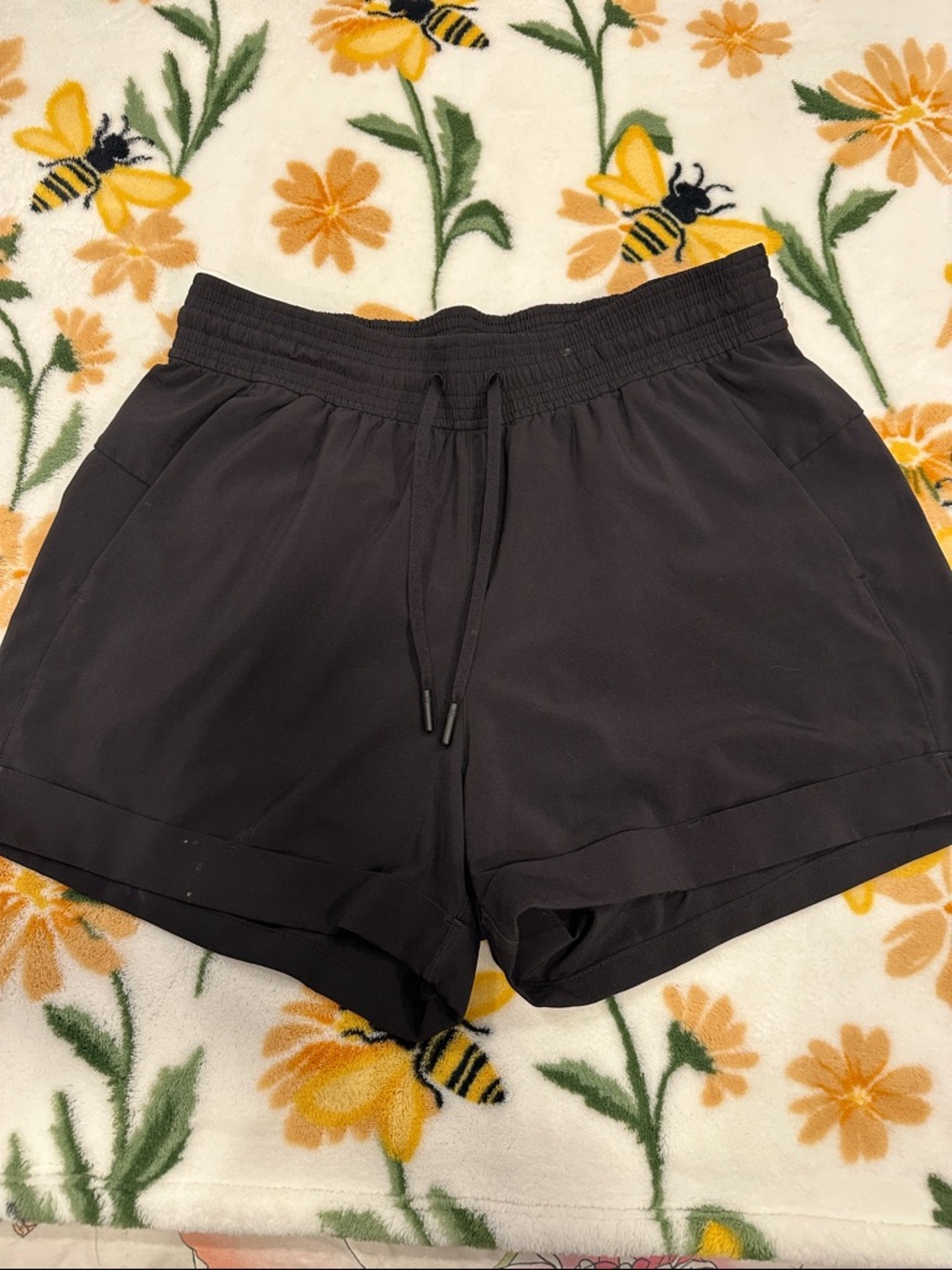 lululemon athletica Black Drawcord Athletic Shorts